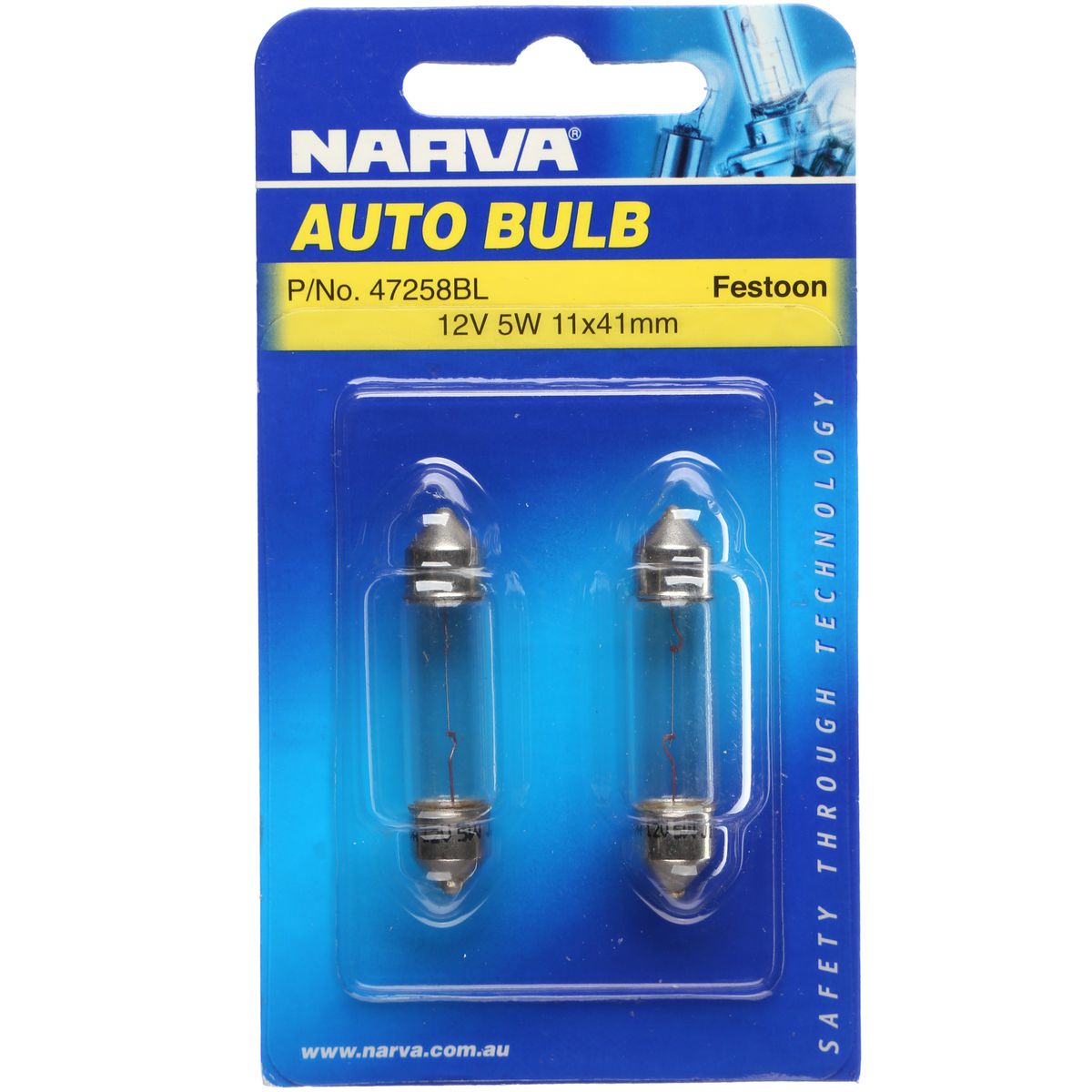 Narva Festoon SV8.5 Globe 12V 5W - 47258BL