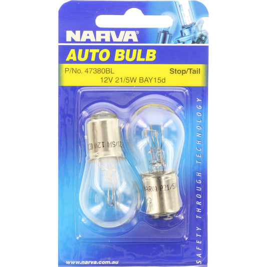 Narva Bayonet Bay15D Globe 12V 21/5W - 47380BL