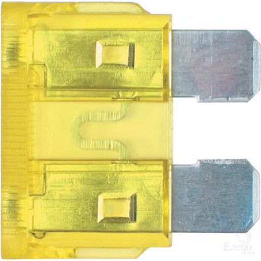 Narva Standard Blade Fuse 20A Yellow 5 Pack - 52820BL