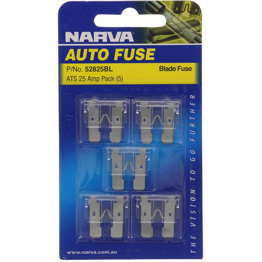 Narva Standard Blade Fuse 25A White 5 Pack - 52825BL