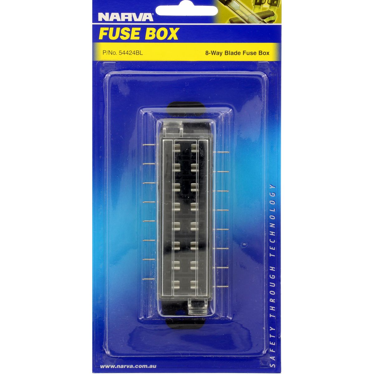 Narva Fuse Box Standard Blade 8 Way 30A 1 Pack - 54424BL