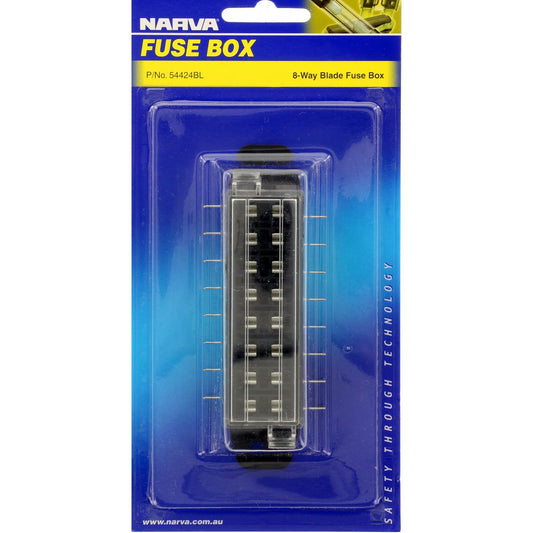 Narva Fuse Box Standard Blade 8 Way 30A 1 Pack - 54424BL