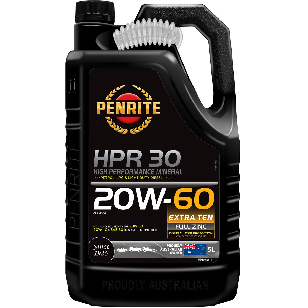 Penrite HPR 30 SAE 20W-60 Engine Oil 5L - HPR30005