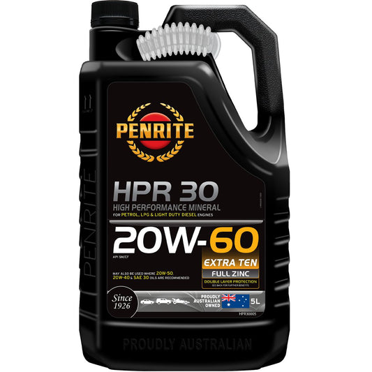 Penrite HPR 30 SAE 20W-60 Engine Oil 5L - HPR30005