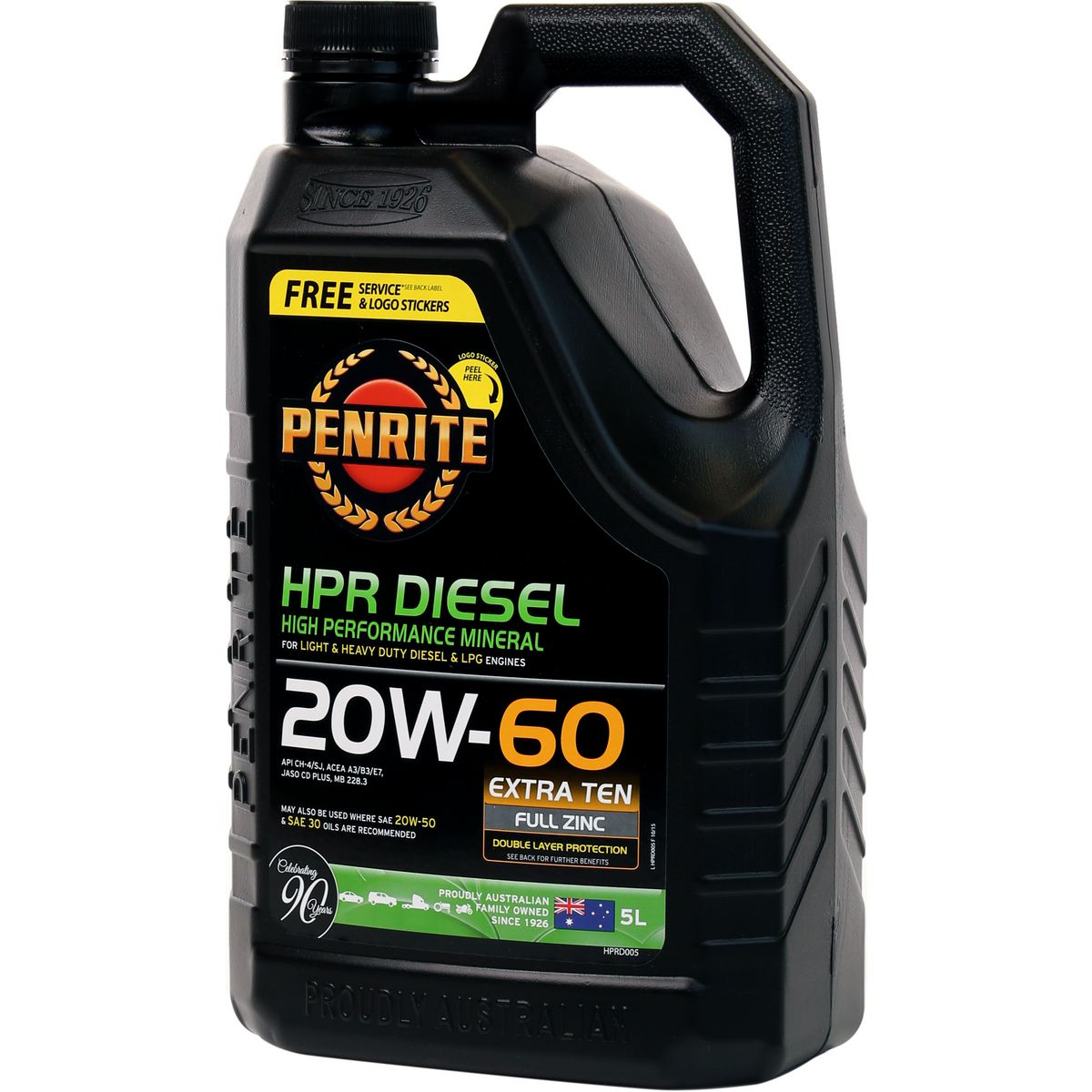 Penrite HPR Diesel SAE 20W-60 Engine Oil 5L - HPRD005