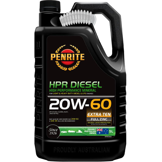 Penrite HPR Diesel SAE 20W-60 Engine Oil 5L - HPRD005
