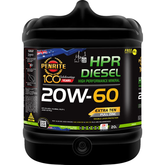 Penrite HPR Diesel SAE 20W-60 Engine Oil 20L - HPRD020