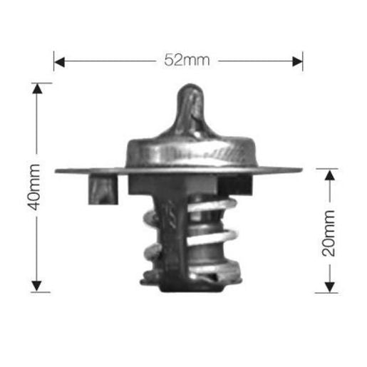 Dayco Thermostat 52mm 82 Degrees C - DT27A