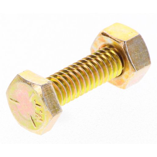 Champion Hex Set Screw & Nut High Tensile 1/4in x 1in UNC Grade 5 - BC4