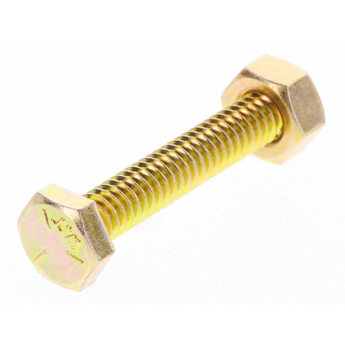 Champion Hex Set Screw & Nut High Tensile 1/4in x 1 1/2in UNC Grade 5 - BC8