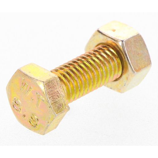Champion Hex Set Screw & Nut High Tensile M8 x 25mm Grade 8.8 - BM48