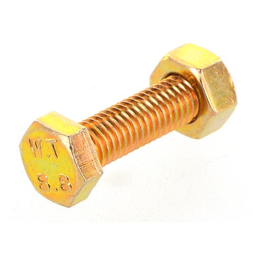 Champion Hex Set Screw & Nut High Tensile M8 x 30mm Grade 8.8 - BM51