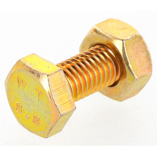 Champion Hex Set Screw & Nut High Tensile M10 x 25mm Grade 8.8 - BM79