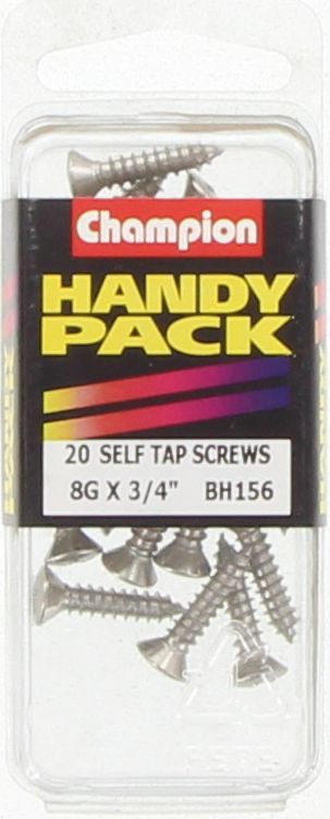 Champion Self Tapper Screw Rsd Phillips 4.2 x 19mm Nickel Plated - BH156