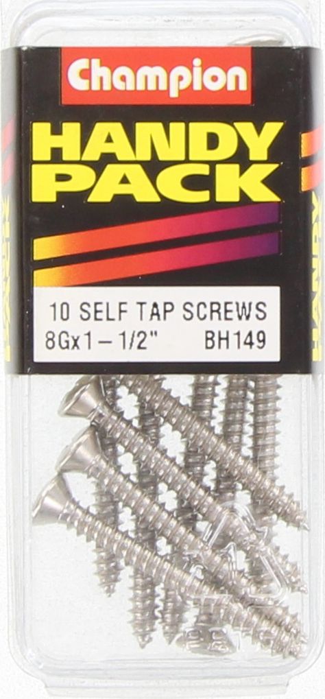 Champion Self Tapper Screw Rsd Phillips 4.2 x 38mm Nickel Plated - BH149