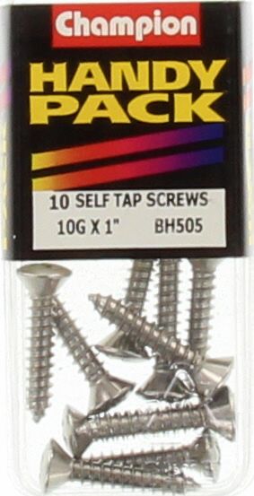 Champion Self Tapper Screw Rsd Phillips 4.8 x 25mm Nickel Plated - BH505