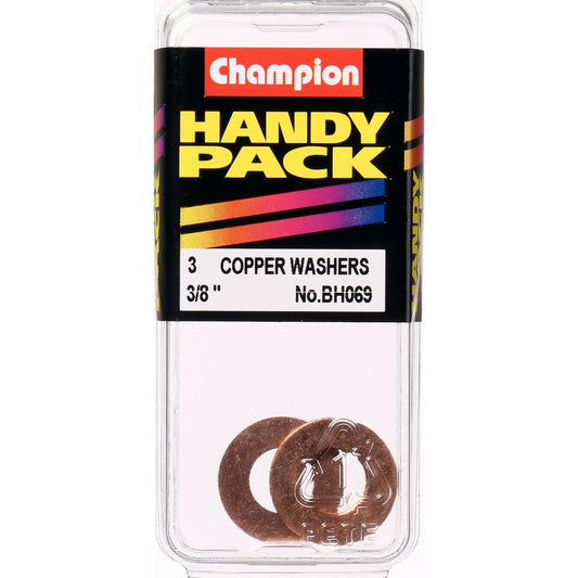Champion Washer Flat Copper 3/8in x 3/4in x 20G - BH069