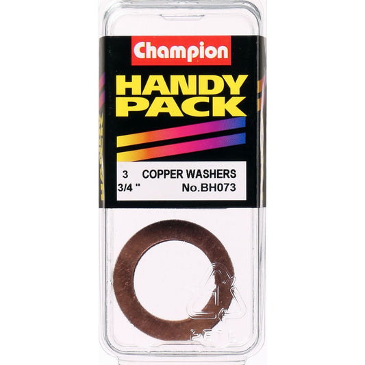 Champion Washer Flat Copper 3/4in x 1 1/8in x 20G - BH073