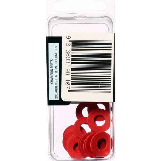 Champion Washer Flat Fibre 1/4in x 9/16in x 1/32in Red - BH110