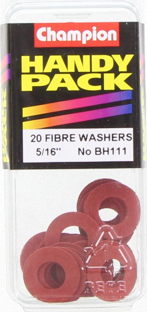 Champion Washer Flat Fibre 5/16in x 5/8in x 1/32in Red - BH111