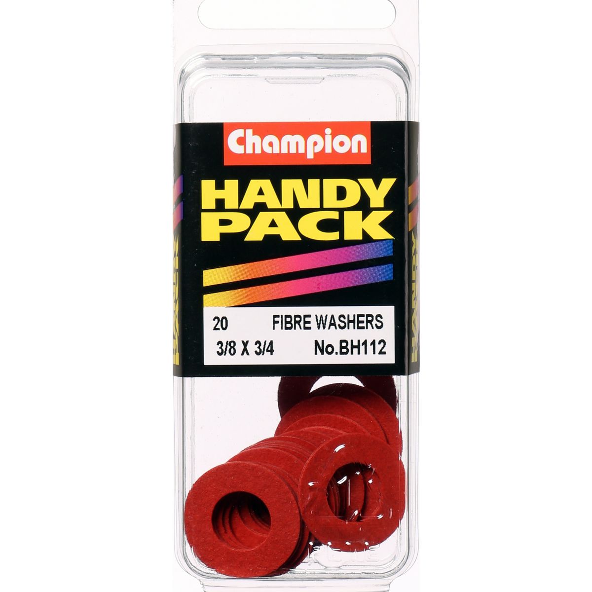 Champion Washer Flat Fibre 3/8In X 3/4In X 1/32In Red - BH112