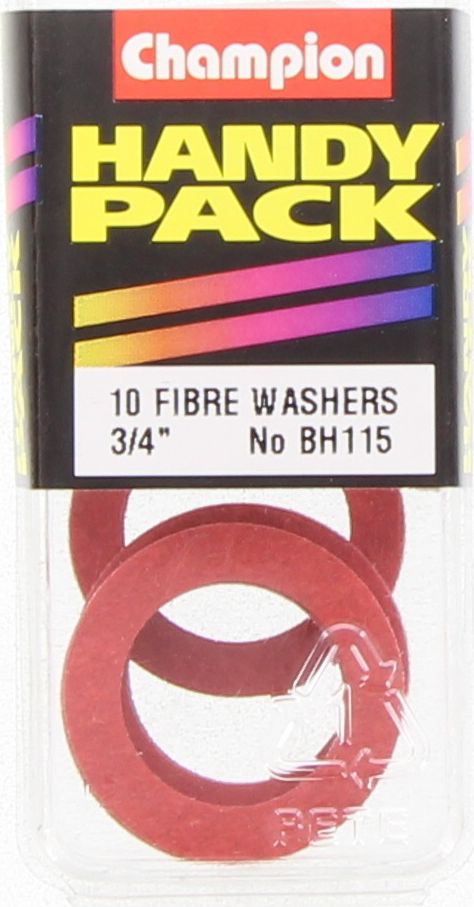 Champion Washer Flat Fibre 3/4in x 1 1/8in x 1/32in Red - BH115