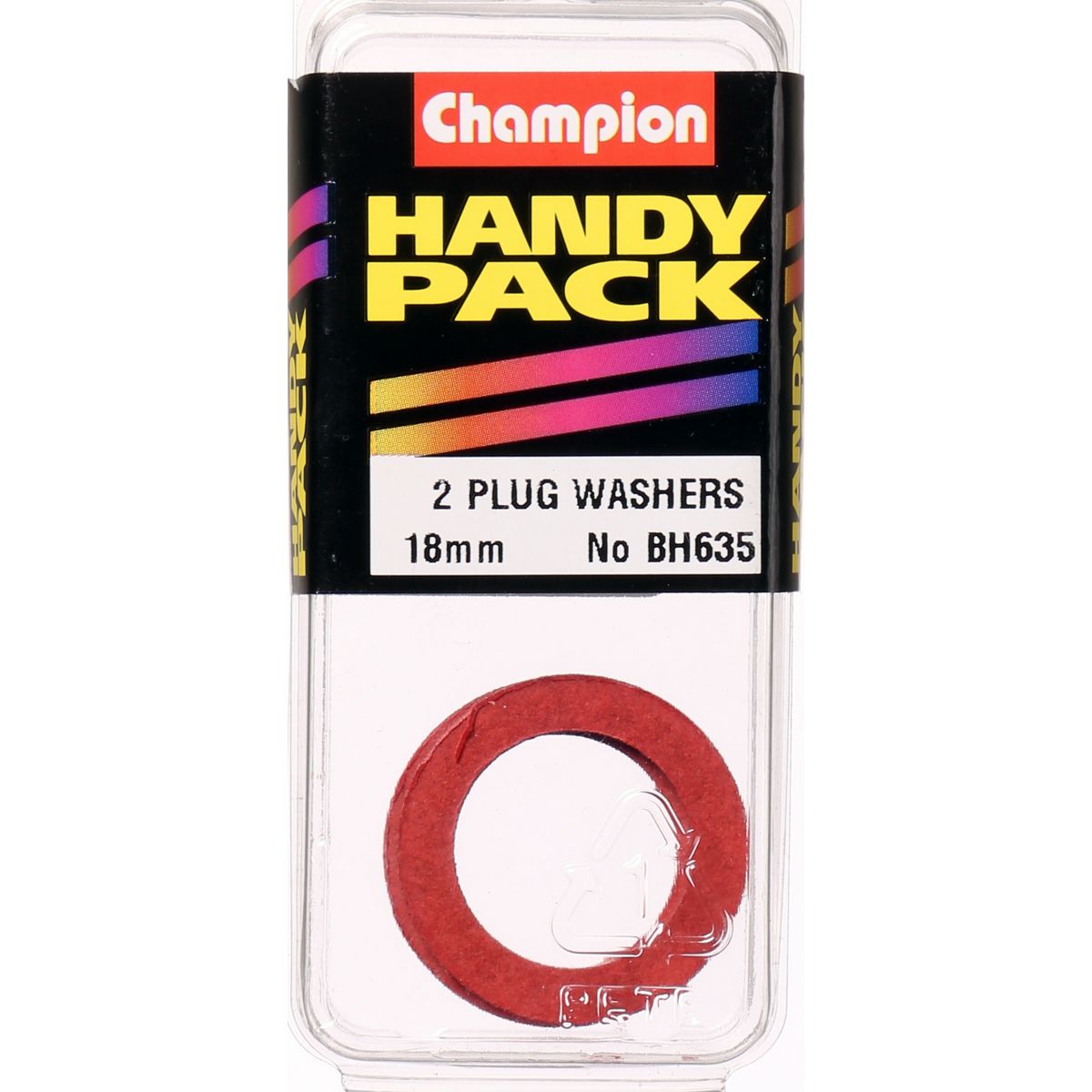 Champion Washer Flat Fibre M18 x 27mm x 3/32 Red - BH635