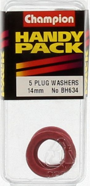 Champion Washer Flat Fibre M14 x 20mm x 2.4mm Red - BH634