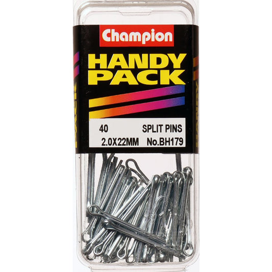 Champion Split Pin 2.0 x 22mm Zinc Plated - BH179