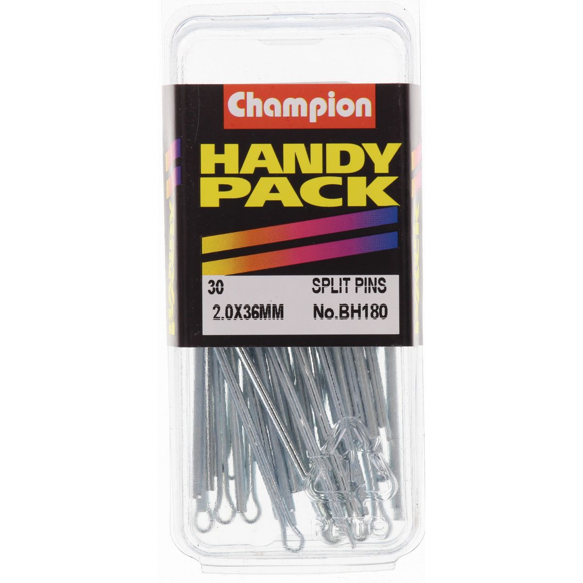 Champion Split Pin 2.0 x 36mm Zinc Plated - BH180