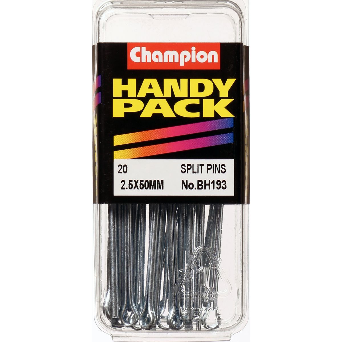 Champion Split Pin 2.5 x 50mm Zinc Plated - BH193
