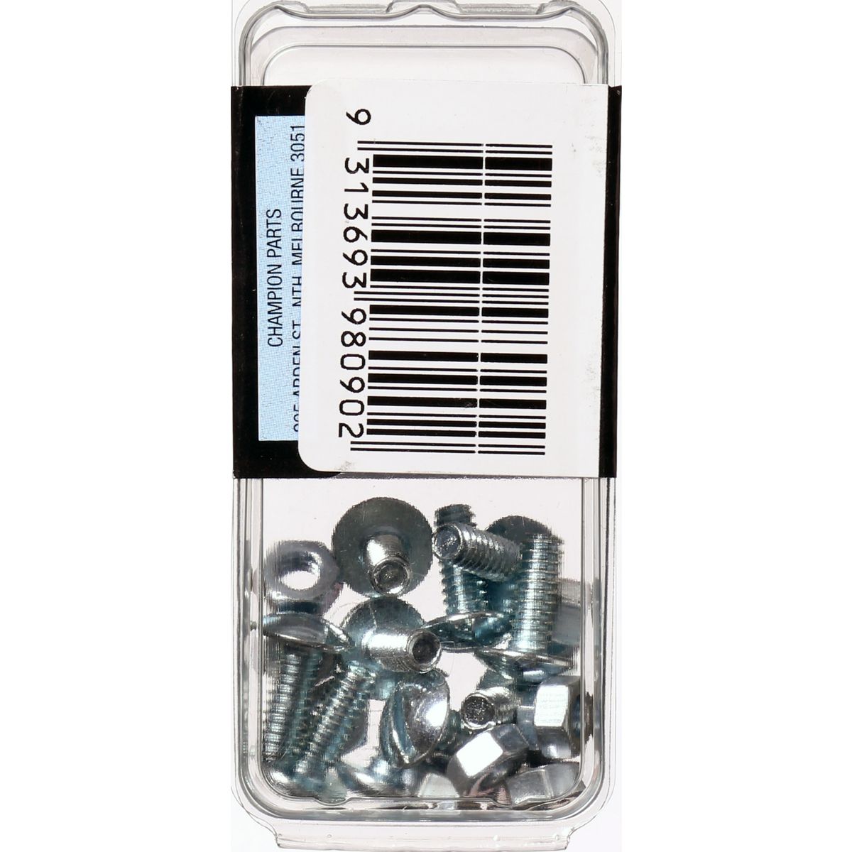 Champion Roofing Bolt & Nut Mushroom Head Combo 3/16in x 1/2in UNC Zinc Plated - BH090
