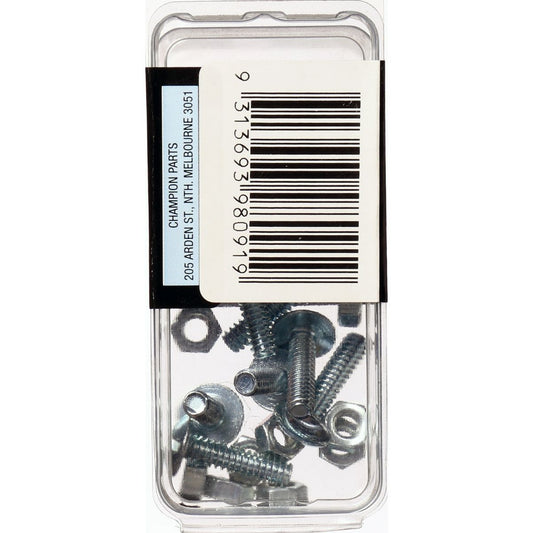 Champion Roofing Bolt & Nut Mushroom Head Combo 3/16in x 3/4in UNC Zinc Plated - BH091