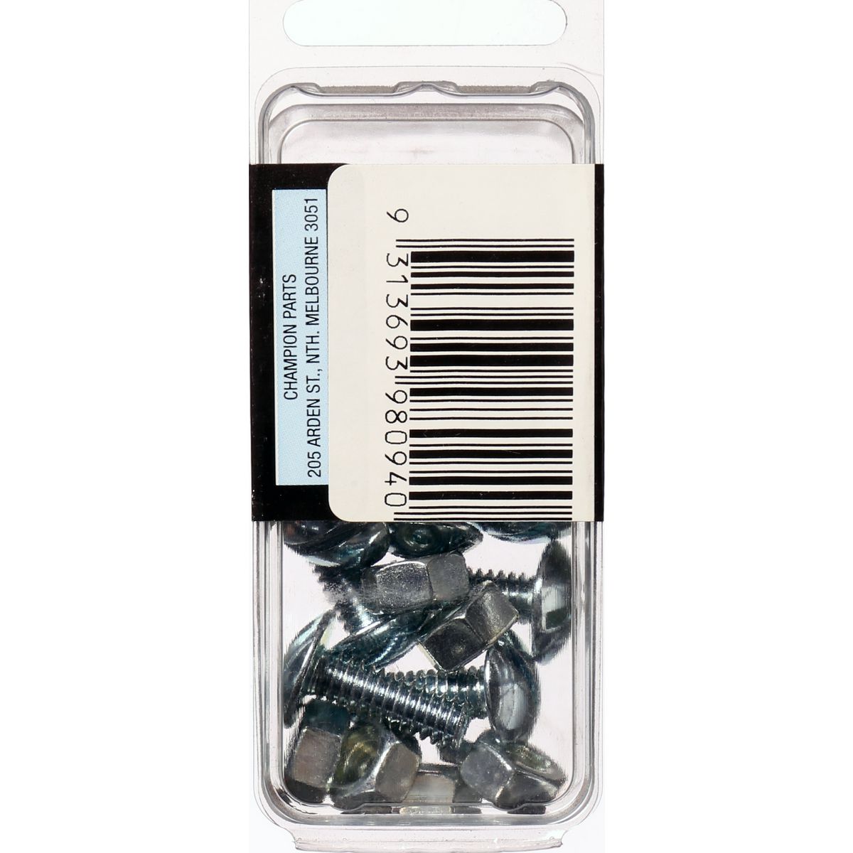 Champion Roofing Bolt & Nut Mushroom Head Combo 1/4in x 3/4in UNC Zinc Plated - BH094