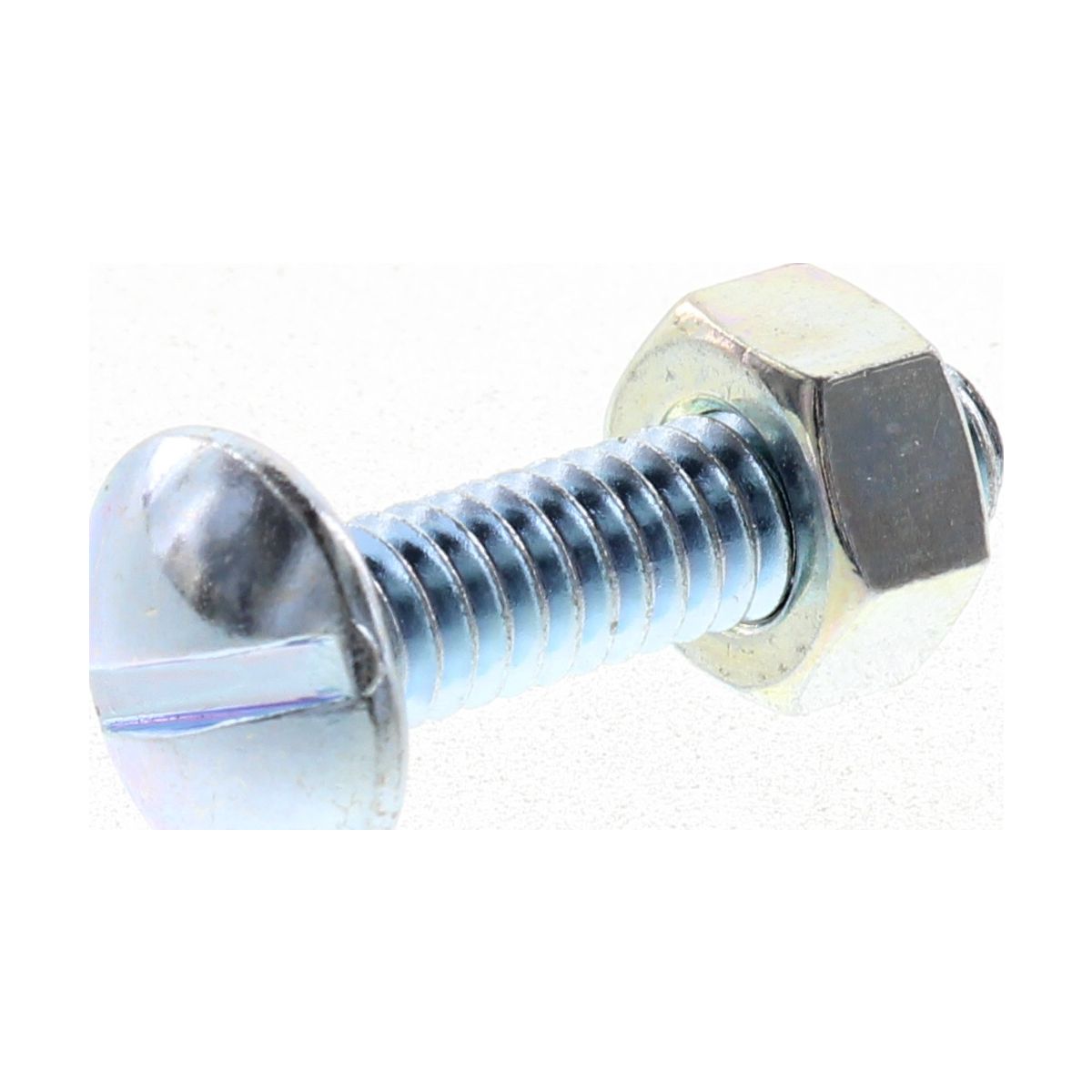 Champion Roofing Bolt & Nut Mushroom Head Combo 1/4in x 1in UNC Zinc Plated - BH095