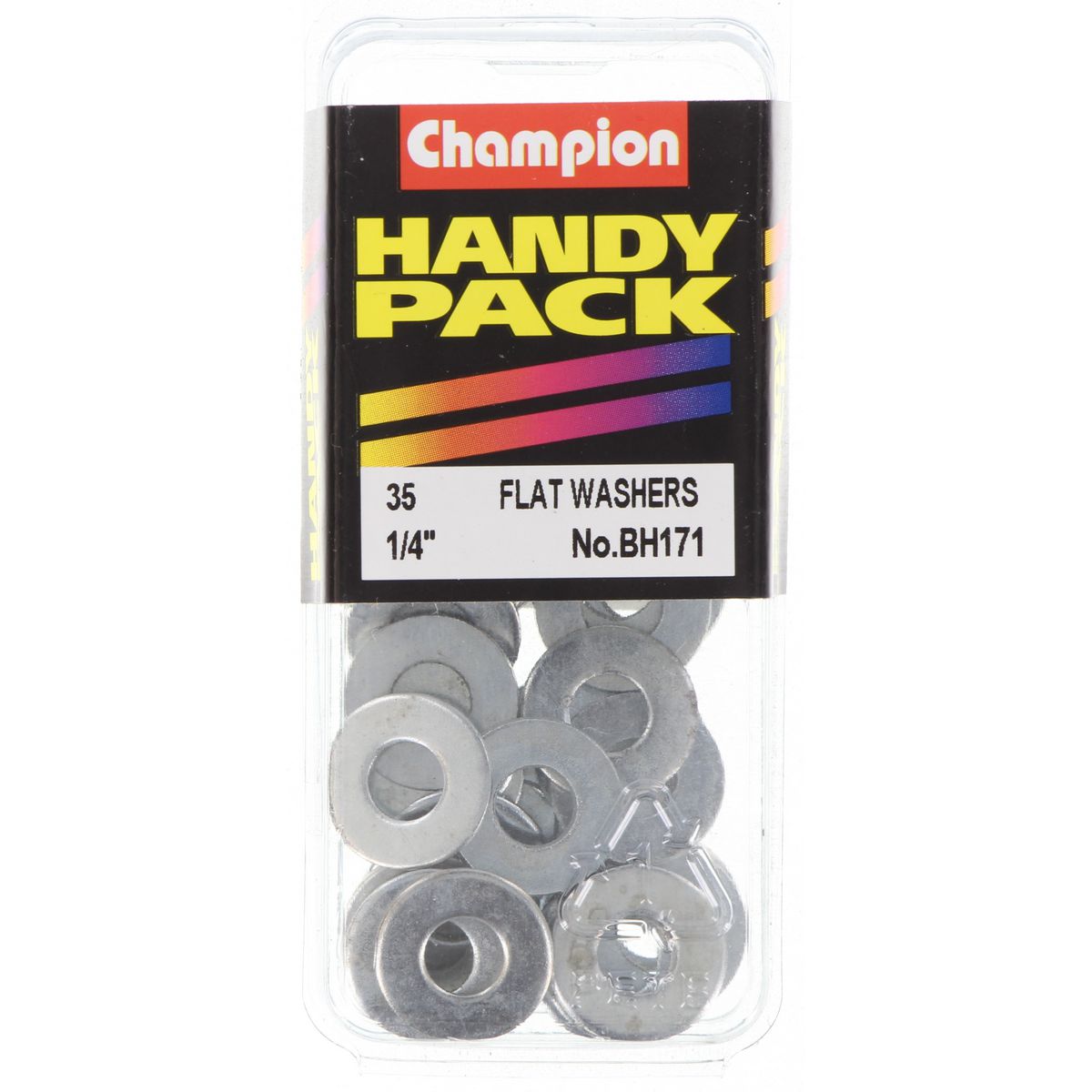 Champion Washer Flat Steel 1/4in x 9/16in x 18G Zinc Plated - BH171