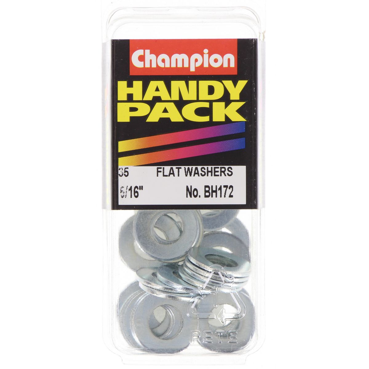 Champion Washer Flat Steel 5/16in x 5/8in x 18G Zinc Plated - BH172