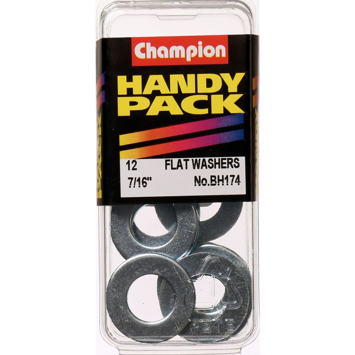 Champion Washer Flat Steel 7/16in x 7/8in x 16G Zinc Plated - BH174