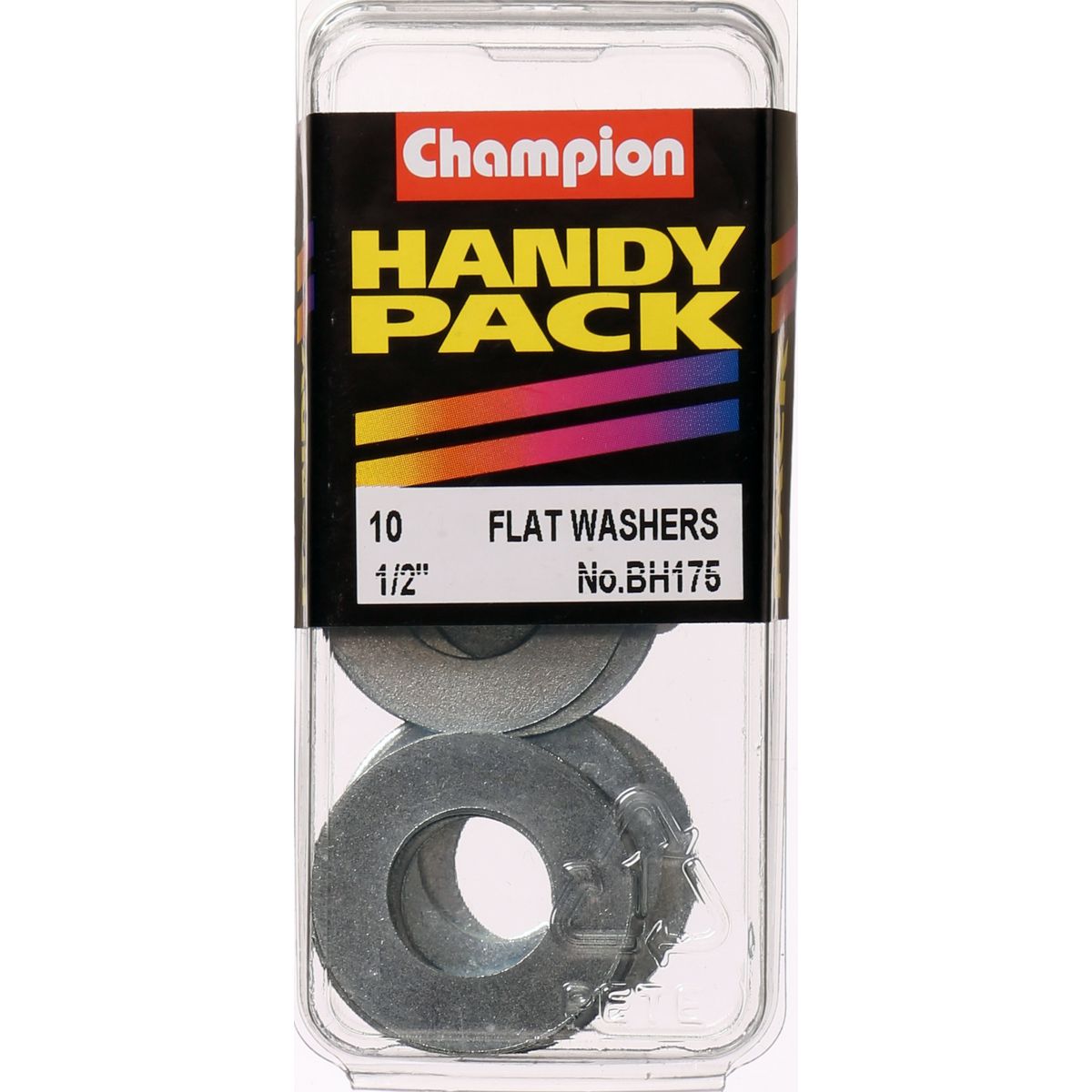 Champion Washer Flat Steel 1/2in x 1in x 16G Zinc Plated - BH175