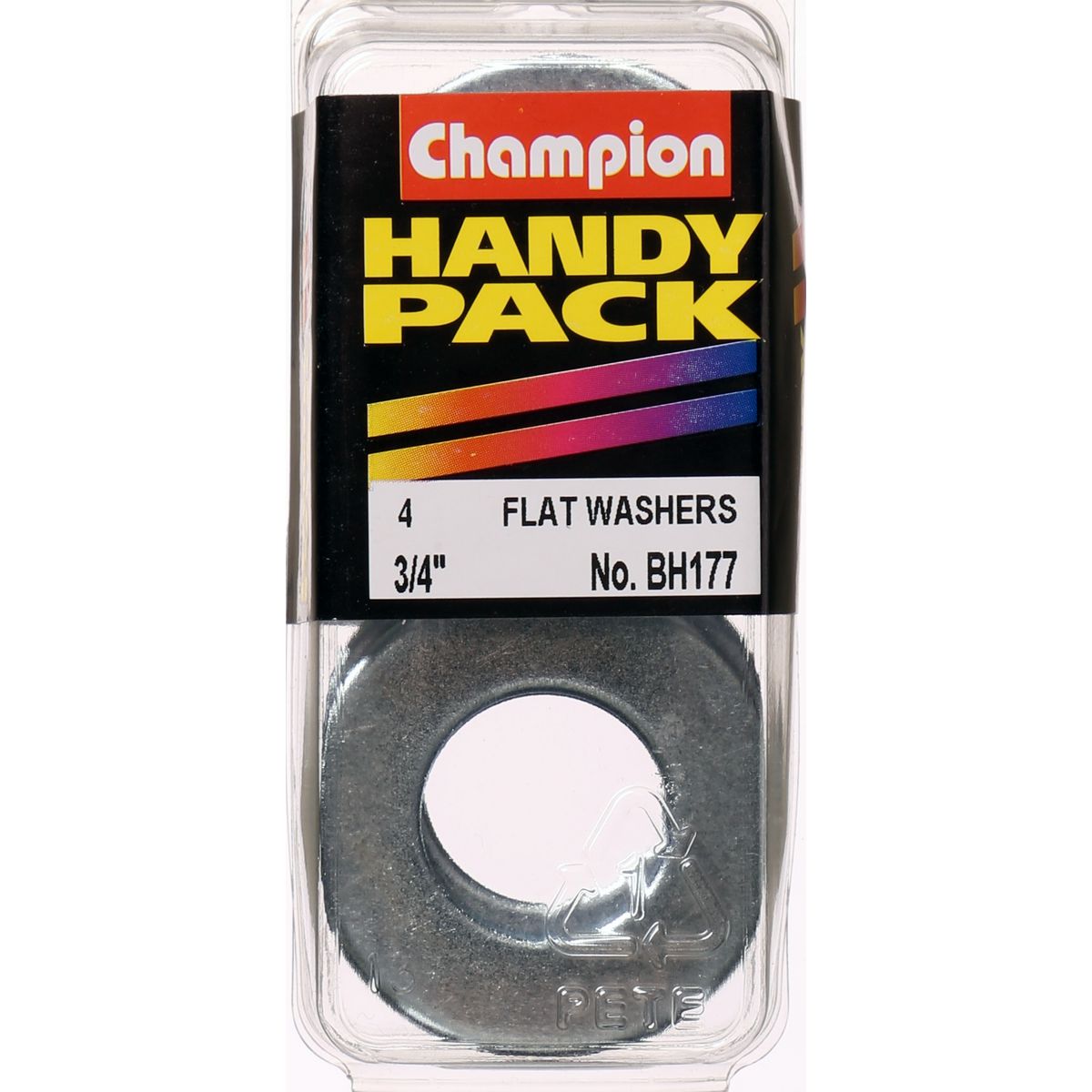 Champion Washer Flat Steel 3/4in x 1 1/2in x 14G Zinc Plated - BH177