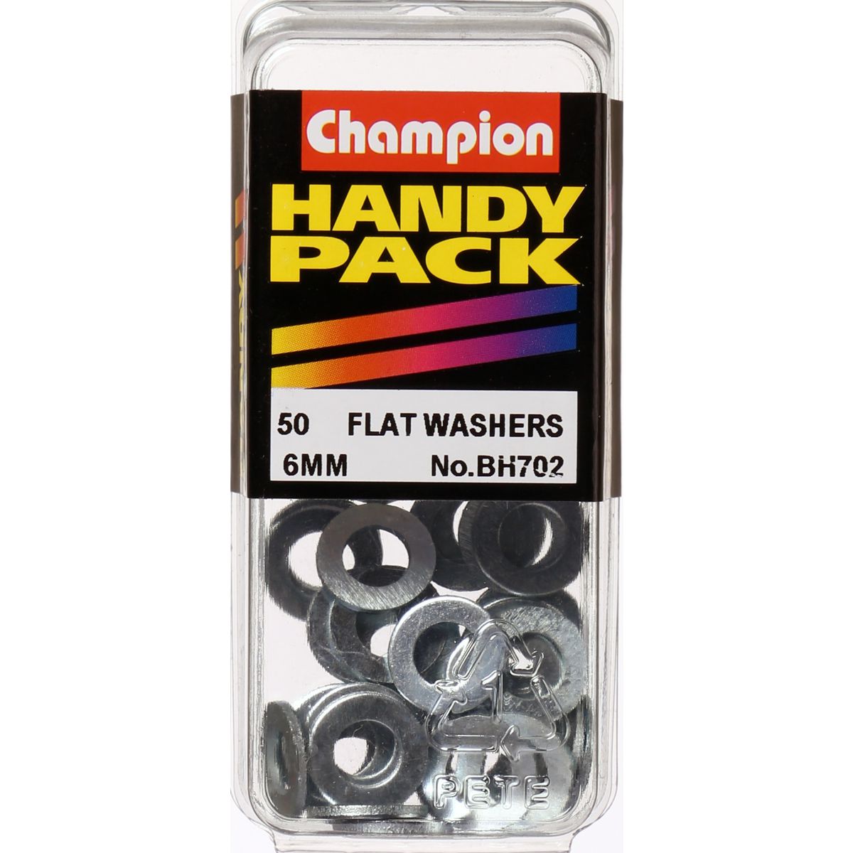 Champion Washer Flat Steel M6 x 12.5 x 1.2mm Zinc Plated - BH702