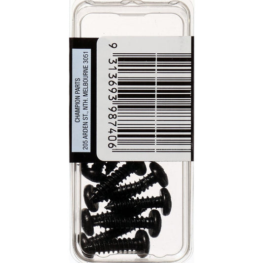 Champion Self Tapper Screw Pan Phillips 4.8 x 19mm Black - BH740