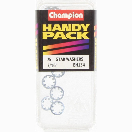 Champion Washer Shakeproof Internal 3/16in Zinc Plated - BH134