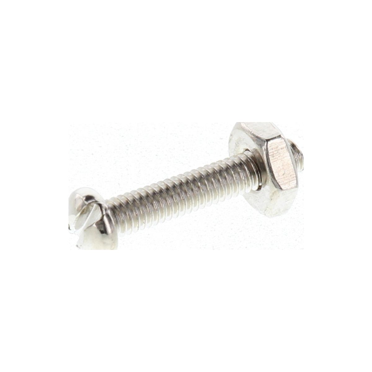 Champion Machine Screw & Nut Pan Slot 6/40in x 3/4in Nickel Plated - BH077