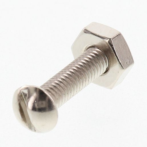 Champion Machine Screw & Nut Pan Slot 8/36in x 3/4in Nickel Plated - BH080