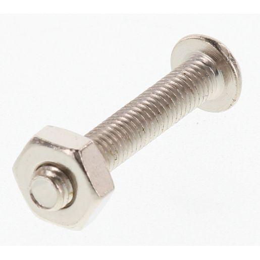 Champion Machine Screw & Nut Pan Slot 8/36in x 1in Nickel Plated - BH081