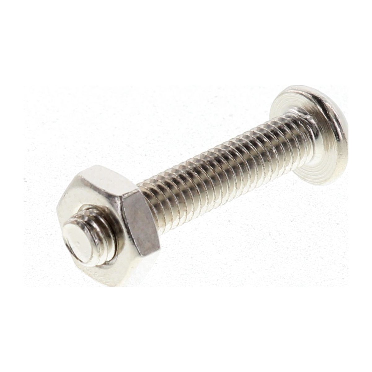 Champion Machine Screw & Nut Pan Slot 10/32in x 1in Nickel Plated - BH084