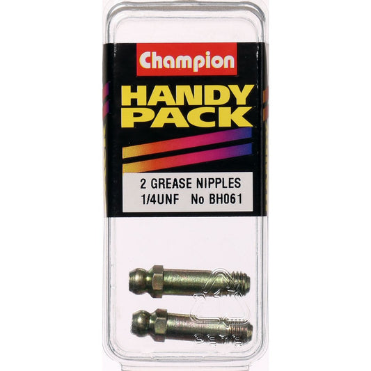 Champion Grease Nipple 1/4in x 1 1/4in UNF Straight - BH061