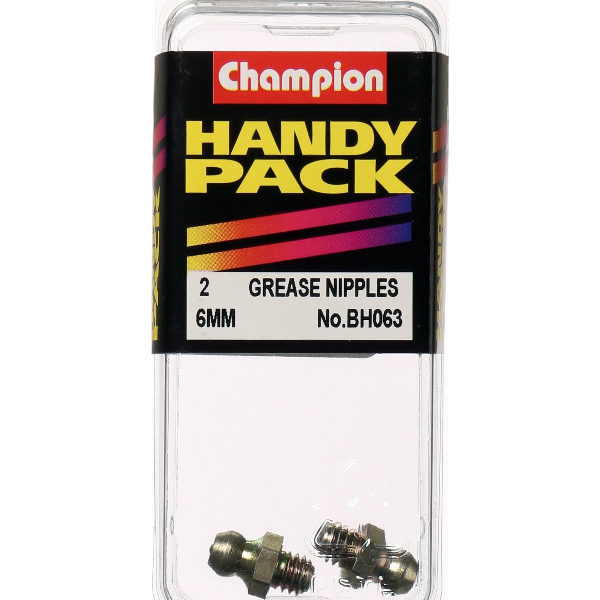 Champion Grease Nipple M6 x 1.00mm Straight - BH063