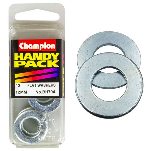 Champion Washer Flat Steel M12 x 24 x 1.6mm Zinc Plated - BH704